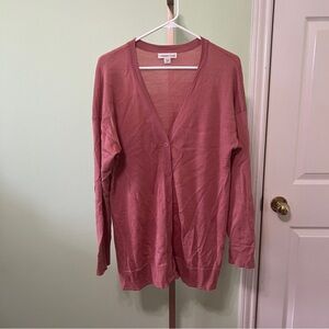 Coldwater Creek cardigan wool blend long sleeve button up Mauve Large